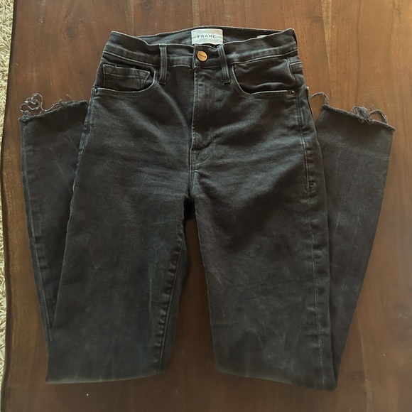 Frame - Ali High Rise Cigarette size 24 - in noir - Picture 2 of 7